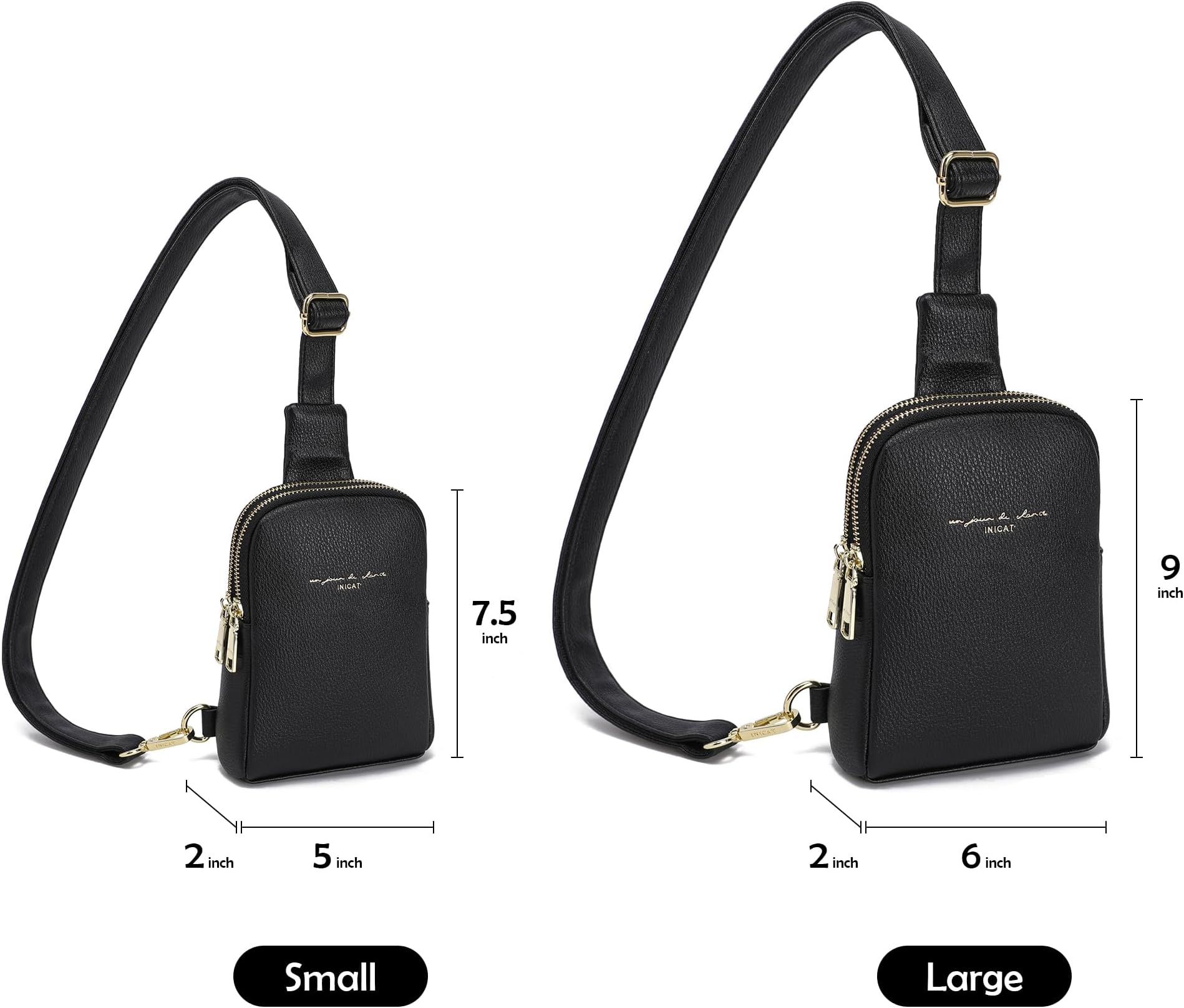 INICAT Travel Small Crossbody Sling Bags Valentines Day Gifts Women Her Cross Body Purses Vegan Leather Birthday