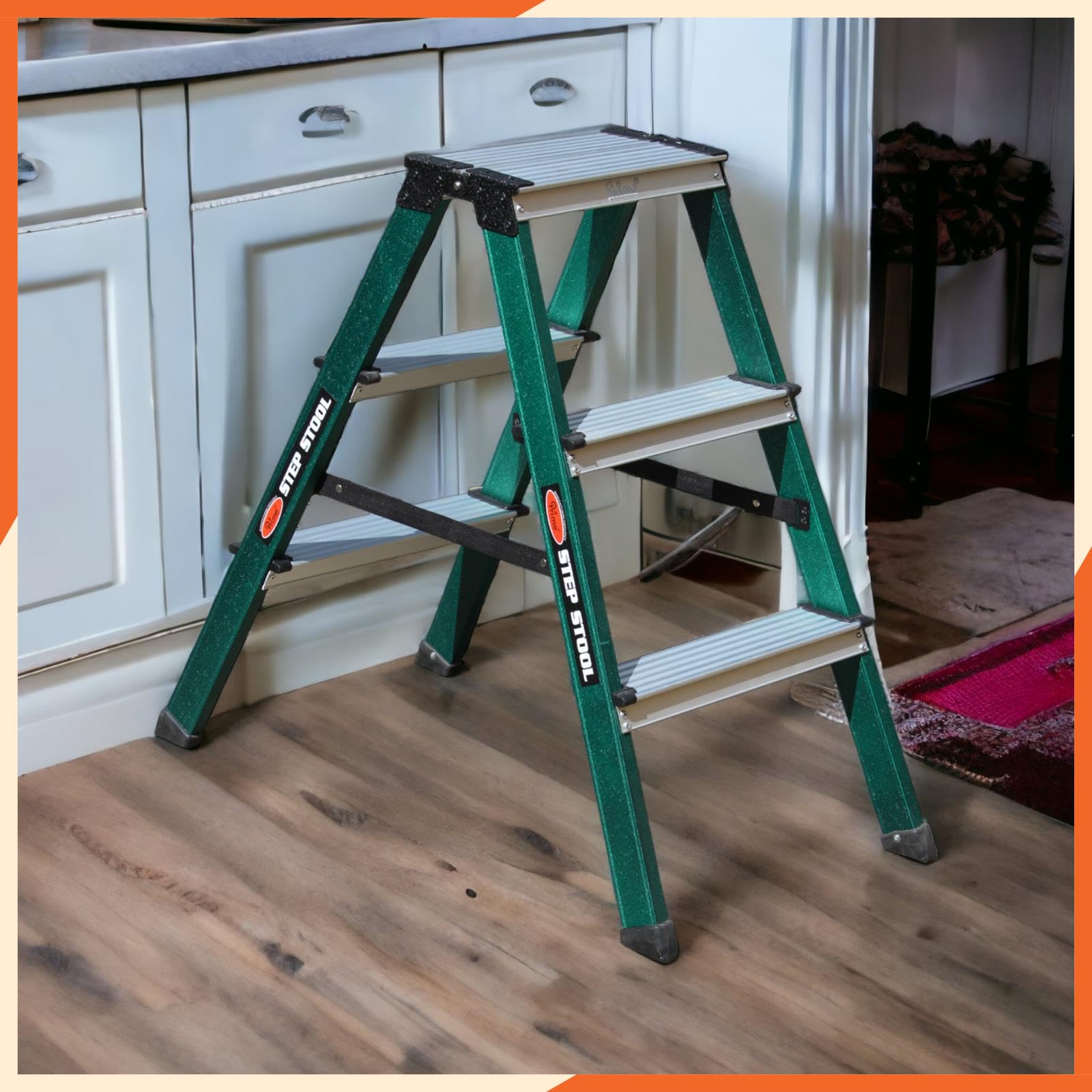 Prime 3Steps Alligator Step Stool - Foldable Ladder -1