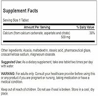 Vista 2 de Swanson Calcio (carbonato aspartato y citrato) 500 miligramos 100 tabletas