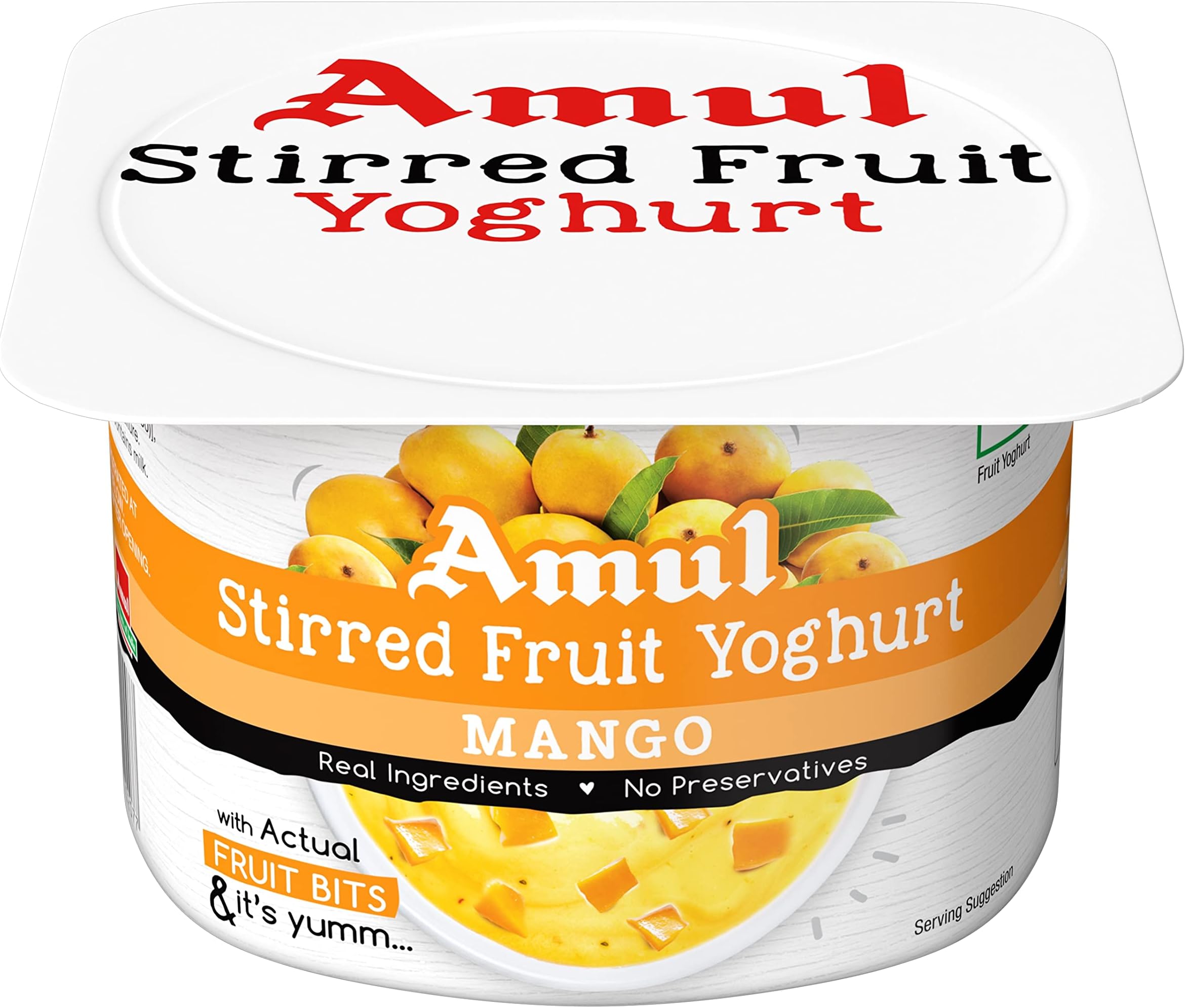 Amul Stirred Fruit Yoghurt Mango, 100 g