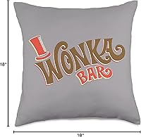 Vista 4 de Willy Wonka Chocolate Factory Wonka - Cojín para barra (18.0 x 18.0 in), multicolor