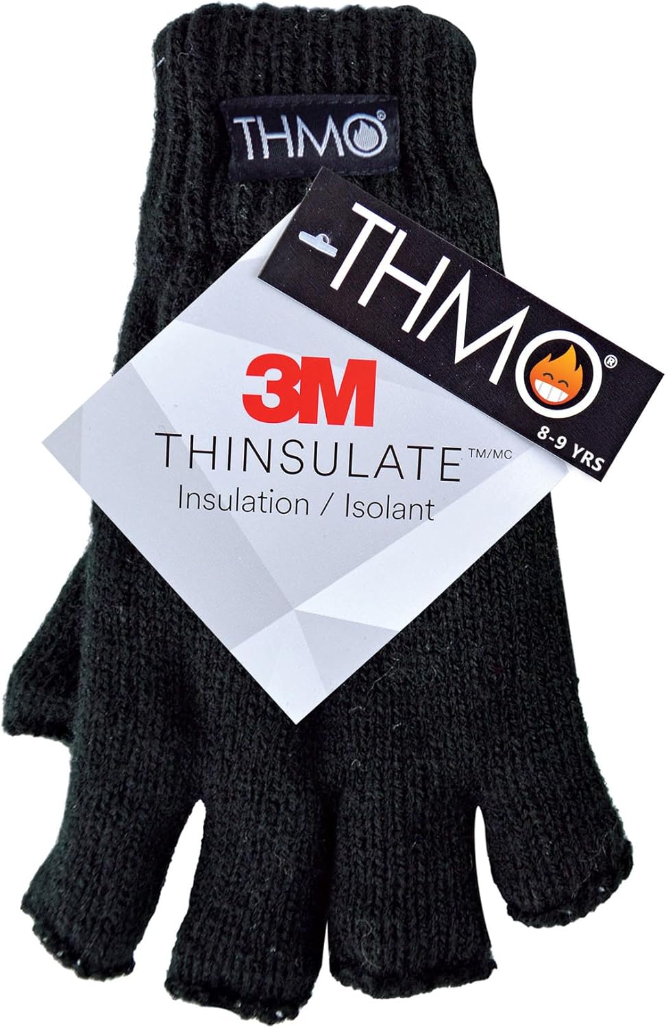 THMO Kids Fleece Lined Thinsulate Fingerless Gloves Thermal for Winter