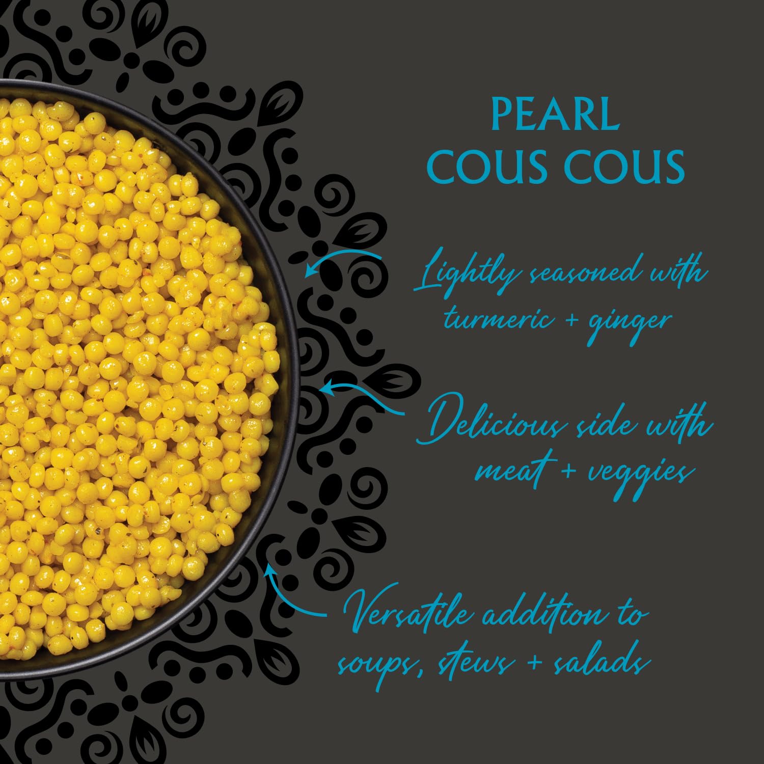 Mina Saffron Rice, Festive Rice, Pearl Couscous, Variety Pack of 6, Ready to Eat, Microwavable, Couscous Pearls, Side Dishes, Vegan Protein, Non-GMO, Kosher
