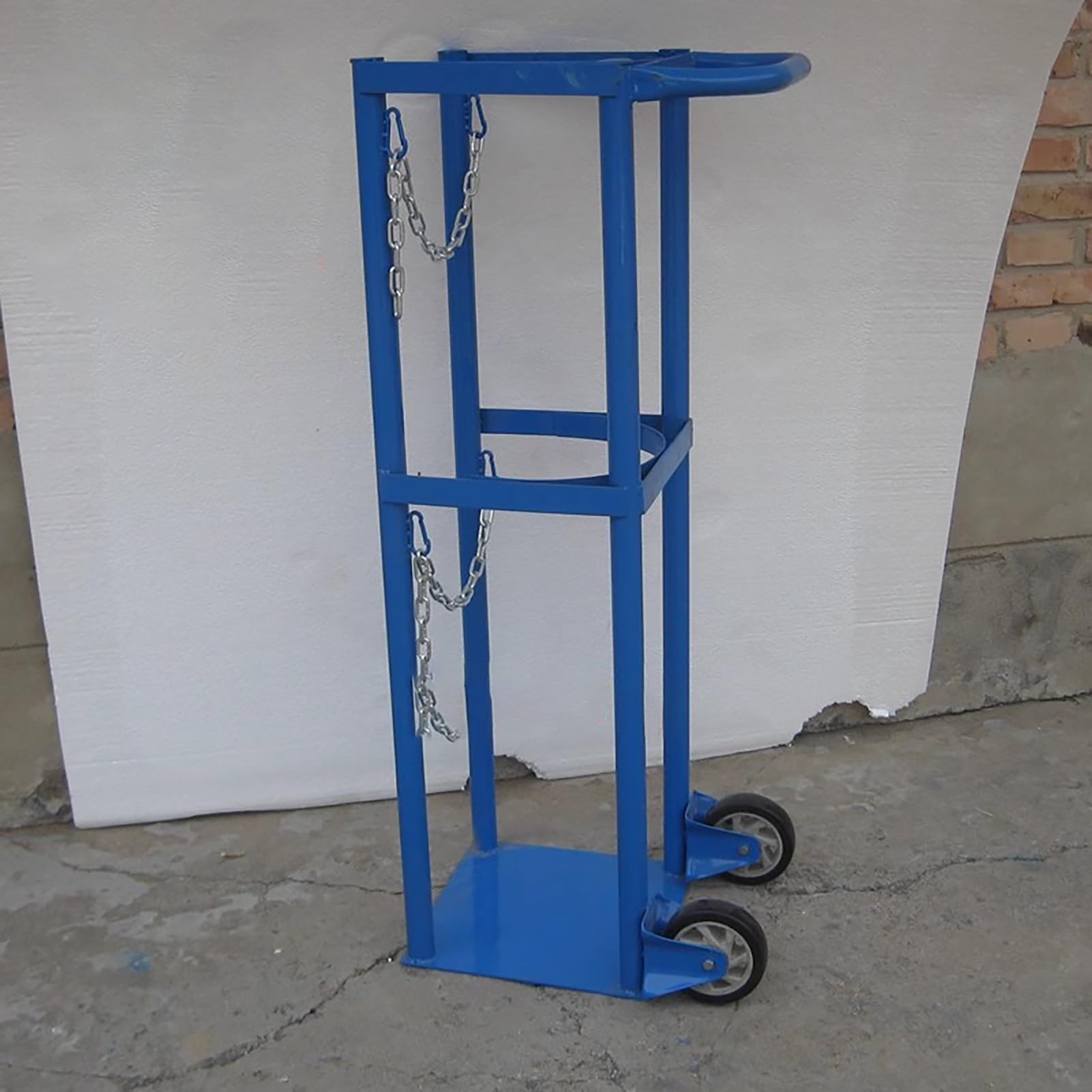 Chariot de réservoir d'oxygène à deux roues pour bouteille médicale à domicile et hôpital