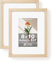 Vista 34 de Portarretratos de madera de 5 x 7 pulgadas, marco de fotos de 5 x 7 pulgadas, mate a acabado de chapa de madera de 4 x 6 pulgadas, color marrón