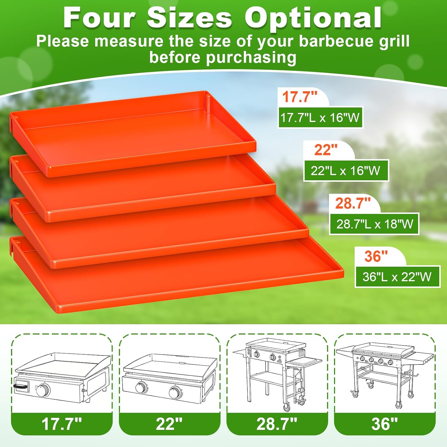 LOPNUR Full-Edge Silicone Grill Cover 36 Inch for Blackstone Griddle, Upgraded Heavy Duty Food Grade Silicone Mat for Blackstone Griddle Accessories, Protects Outdoor Grill from Dust and Rust Yearly