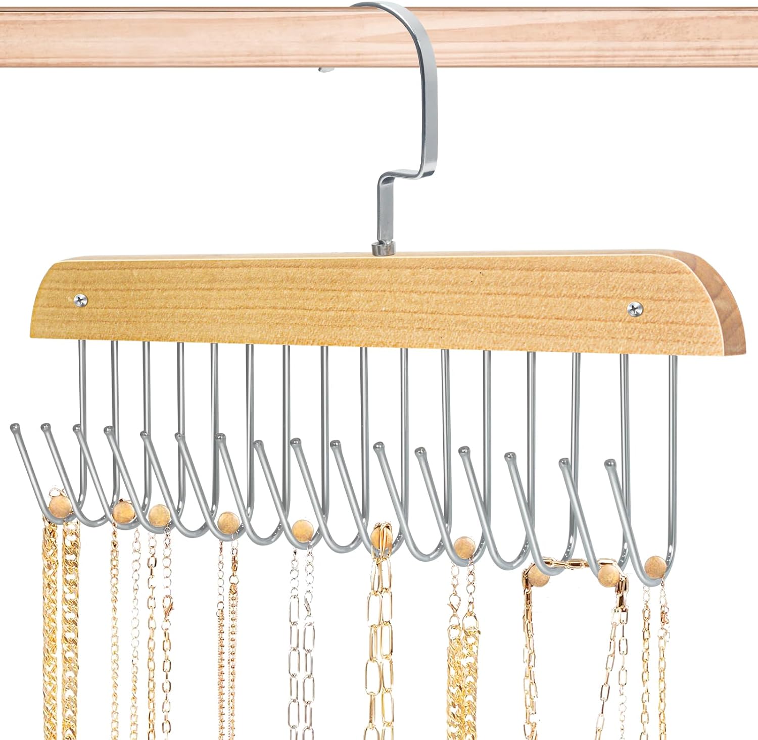 Jewelry Holder Organizer Wall Mount Necklace Holder Necklace Organizer, Hanging Jewelry Organizer