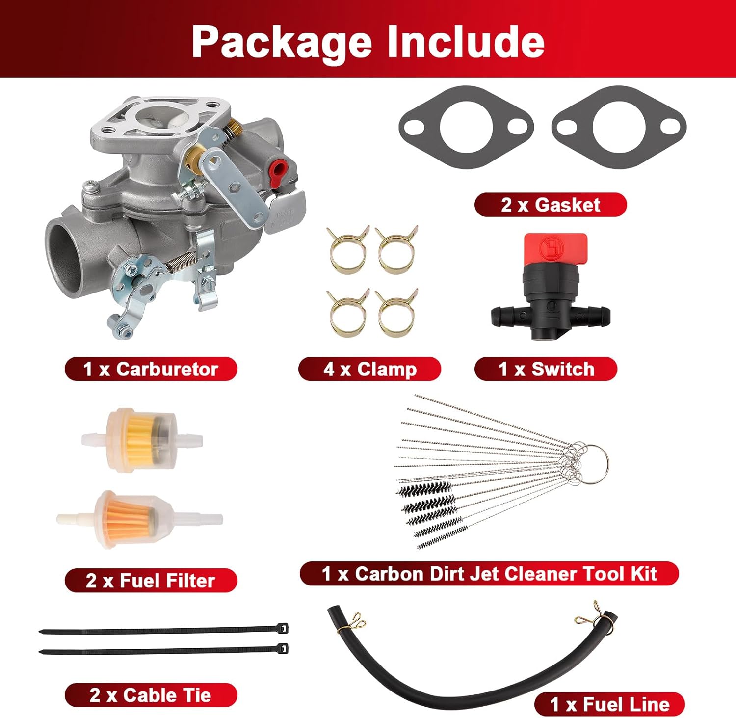 13713B Carburetor for Lincoln Welder Sa200 Sa-250 F-162 F-163 Replace 13713 Sa-200 Sa 250 F162 F163 Gas Engine Powered Sa 200 Carb kit