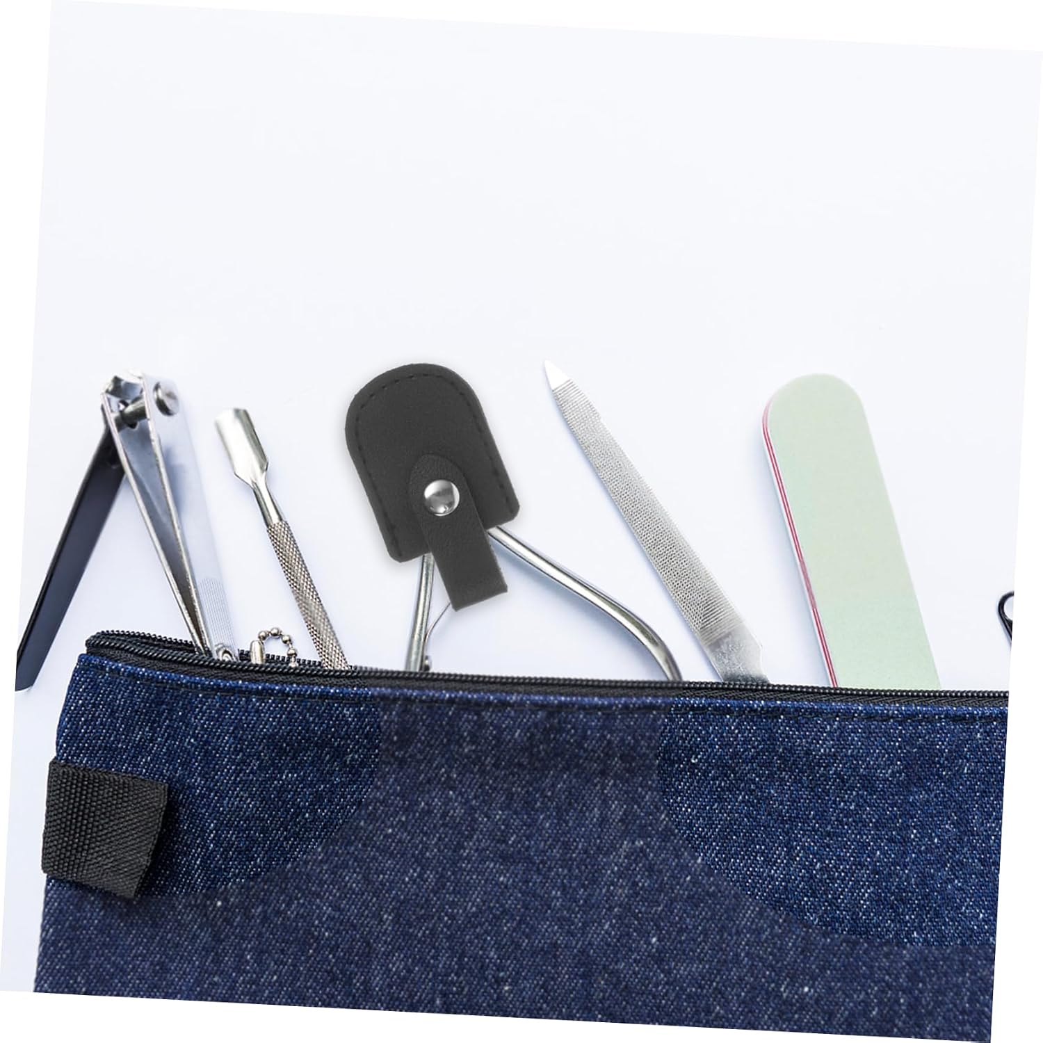 Manicure Scissor Protective Sleeve PU Cover for Nail Cuticle Nipper Stylish Resistant Handle Protector Pedicure Tool Accessory for Travel and Grooming