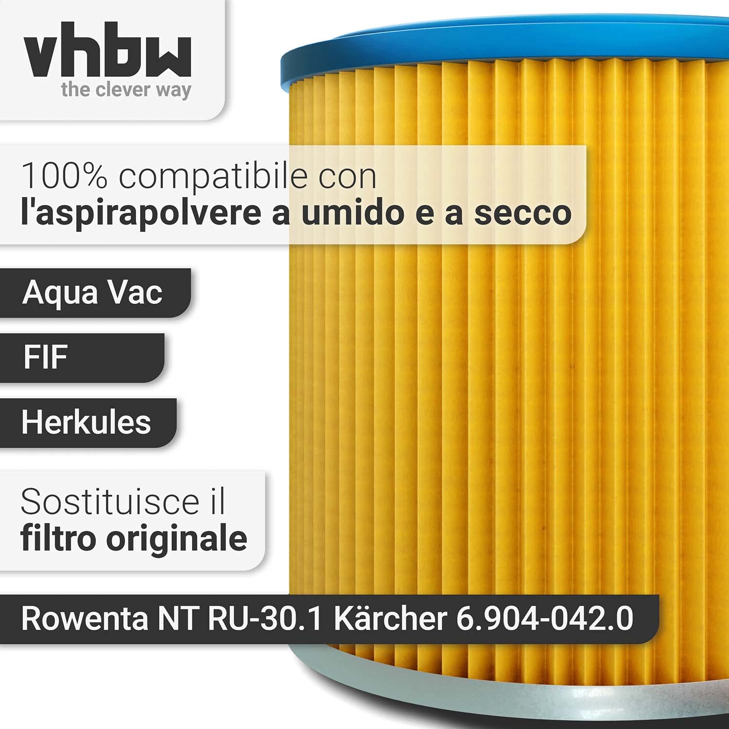 Filtro Per Aspirapolvere Circlio Super Aspira V16 - Doppio Strato, Alta Efficienza, Facile Da Pulire