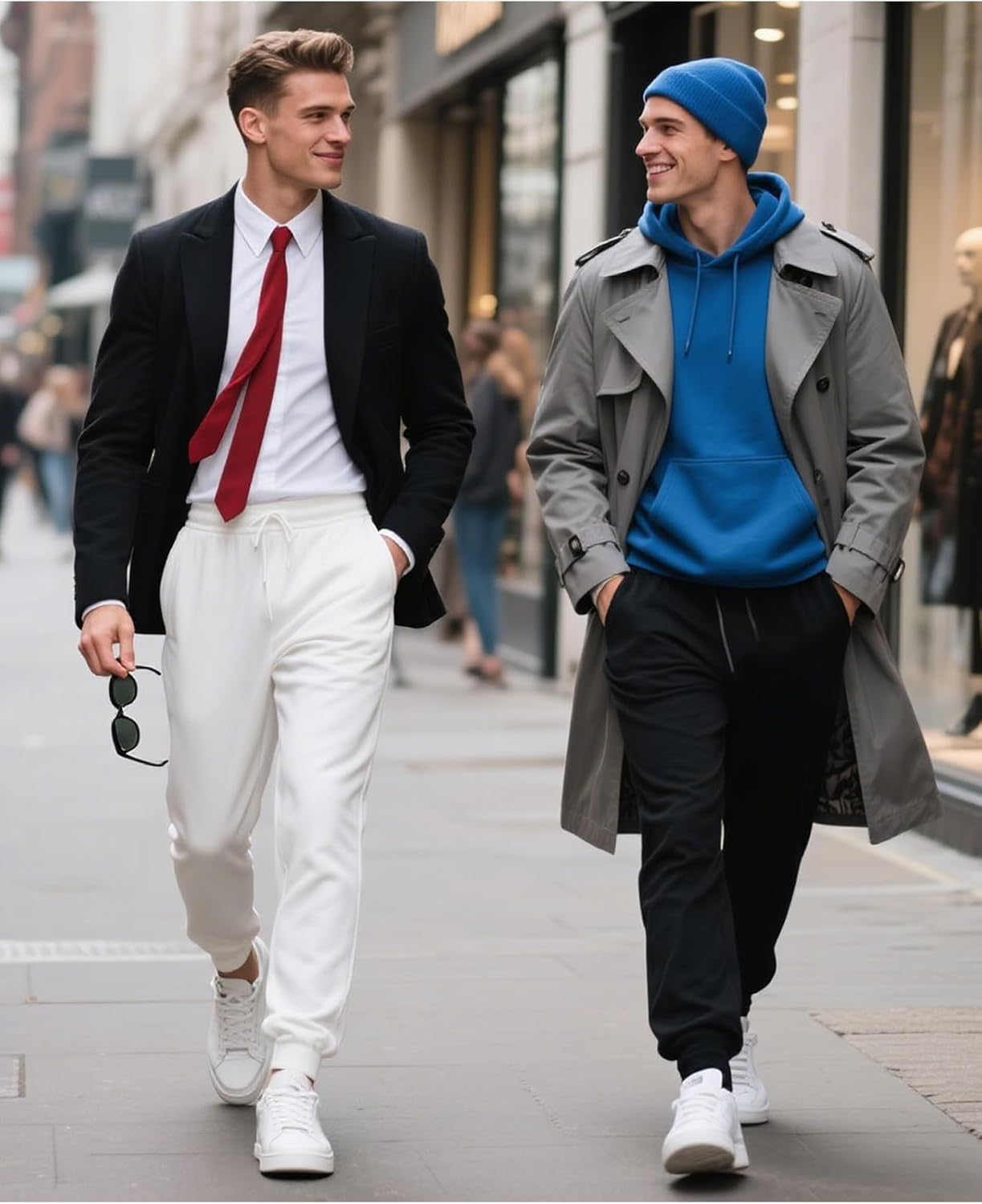 JIHUILAI Men's Sweatpants Fleece Active Workout Jogger Sweatpants for Men Running Gym with Pockets - Image 3