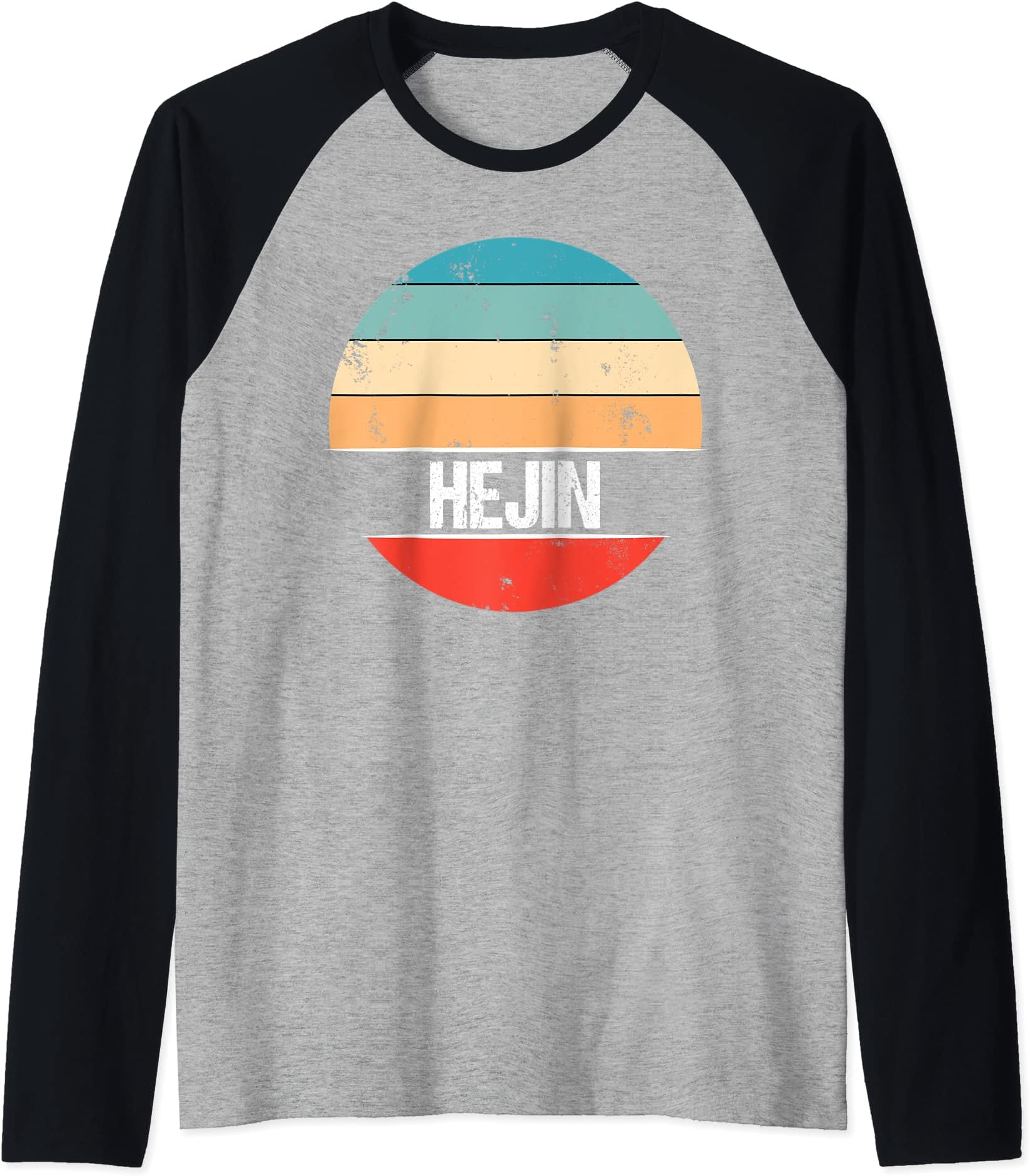 Vintage Travel SouvenirsHejin China City Trip Raglan Baseball Tee