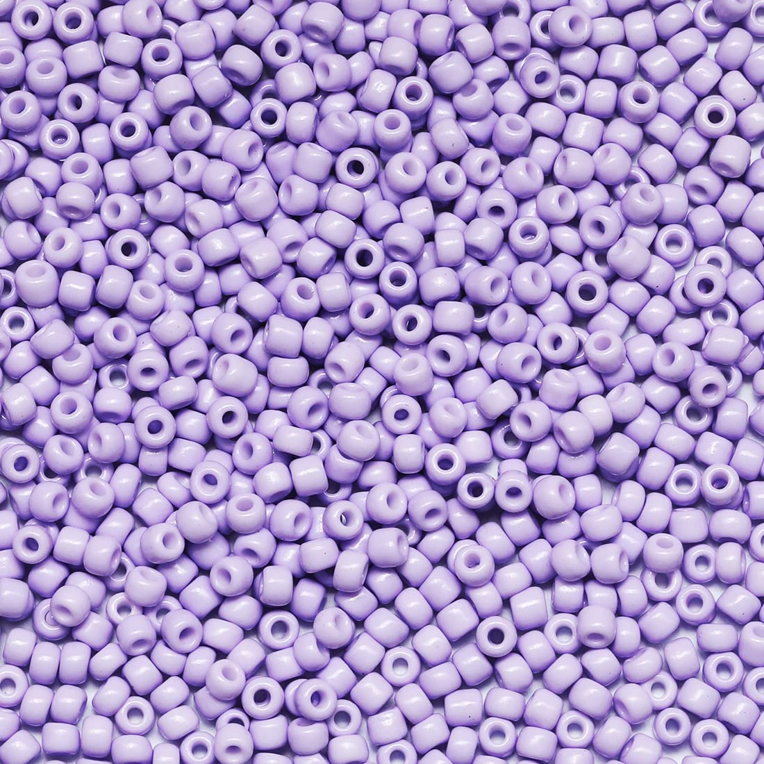Bala&Fillic Lavender Color 3Mm Seed Beads About 3600Pcs/100Grams In Bag, 8/0 Glass Craft Beads For Making Bracelet Necklace Earring( Color)
