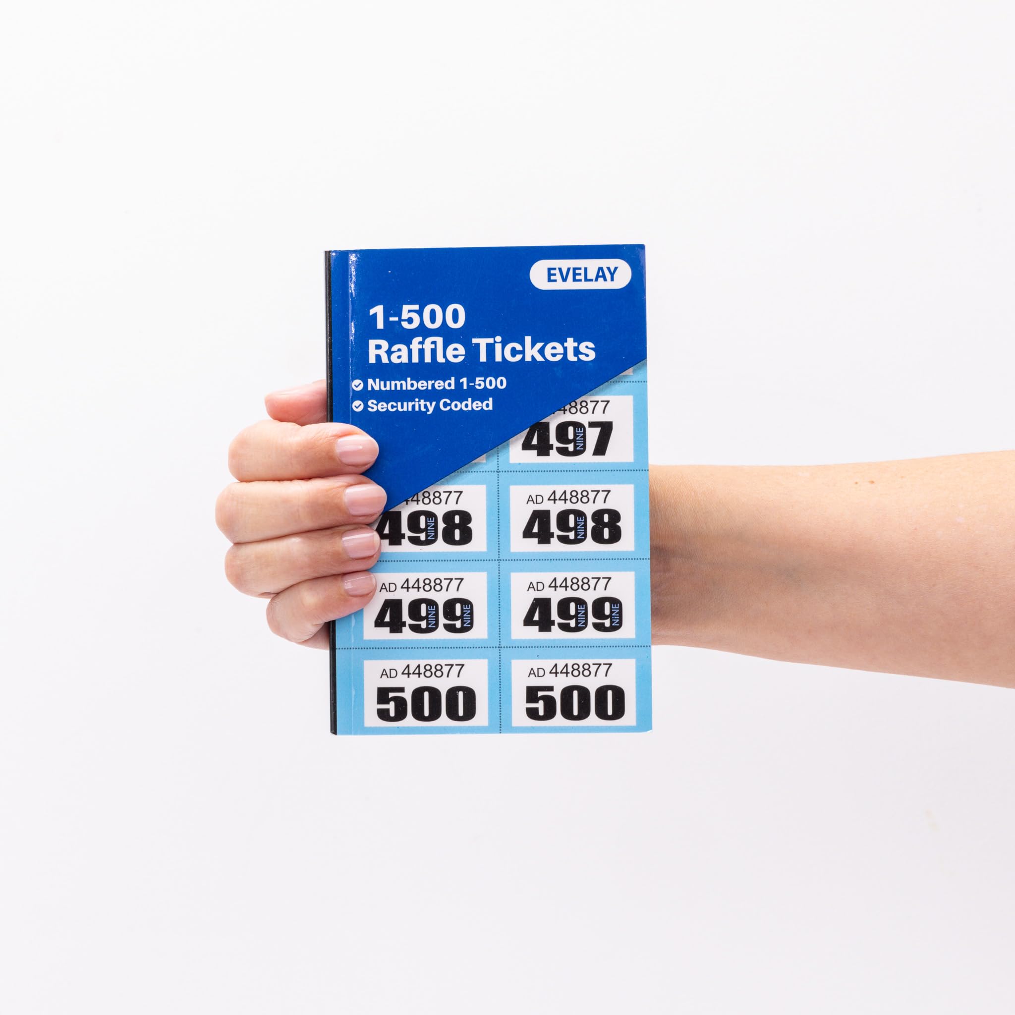 Tickets de tombola 1-500 Lot de 2 carnets numérotés perforés