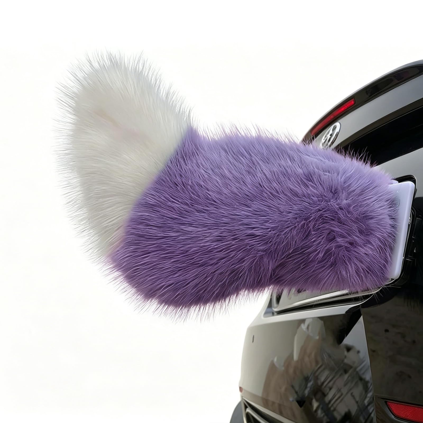 Yaxtrivo Remote Control Electric Car Tail, Cute Fuzzy Wagging Moving Tail