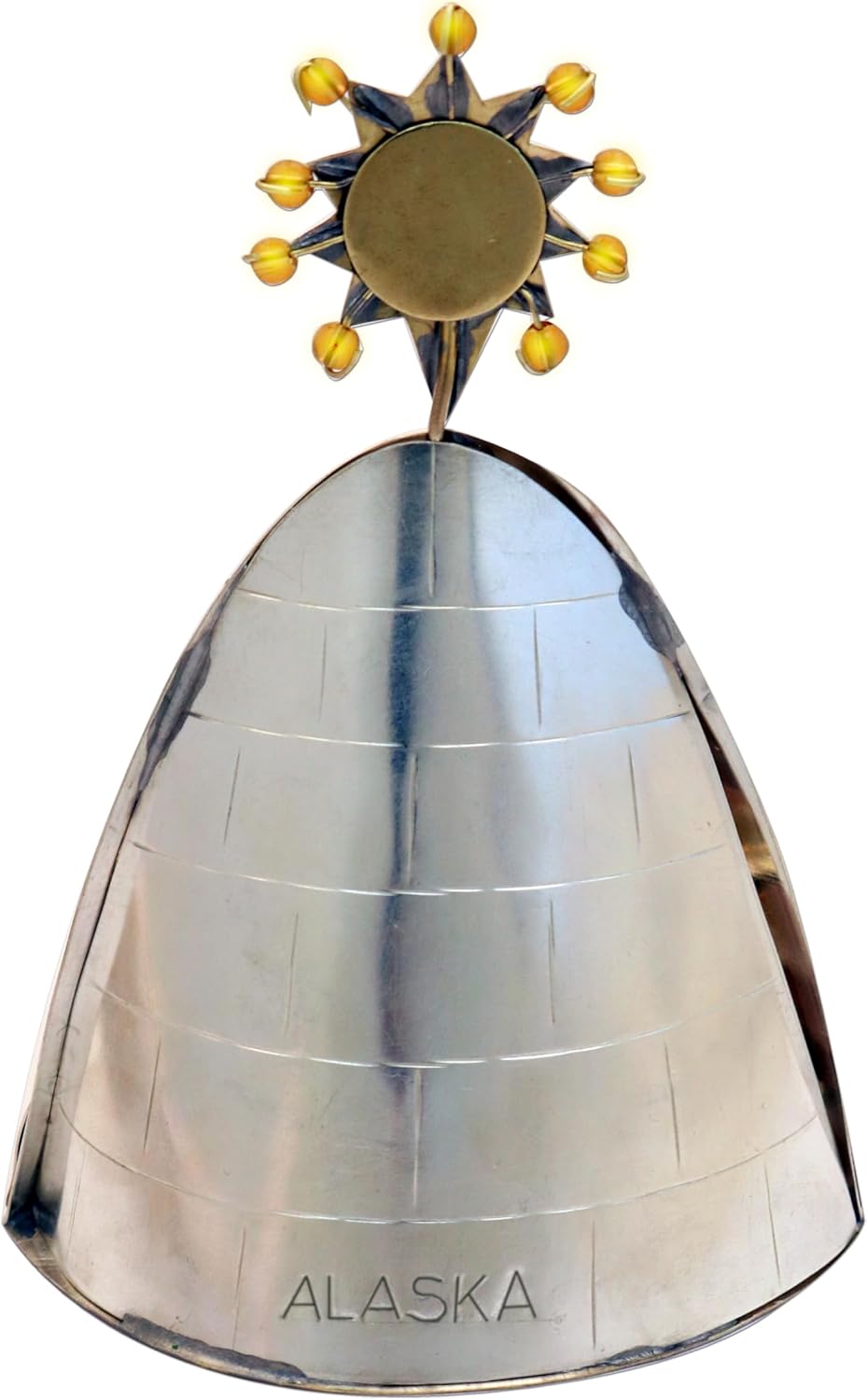 Pilgrim Imports Bronze Nickel and Copper Handmade Fair Trade- Small Alaska Igloo Nativity Tabletop