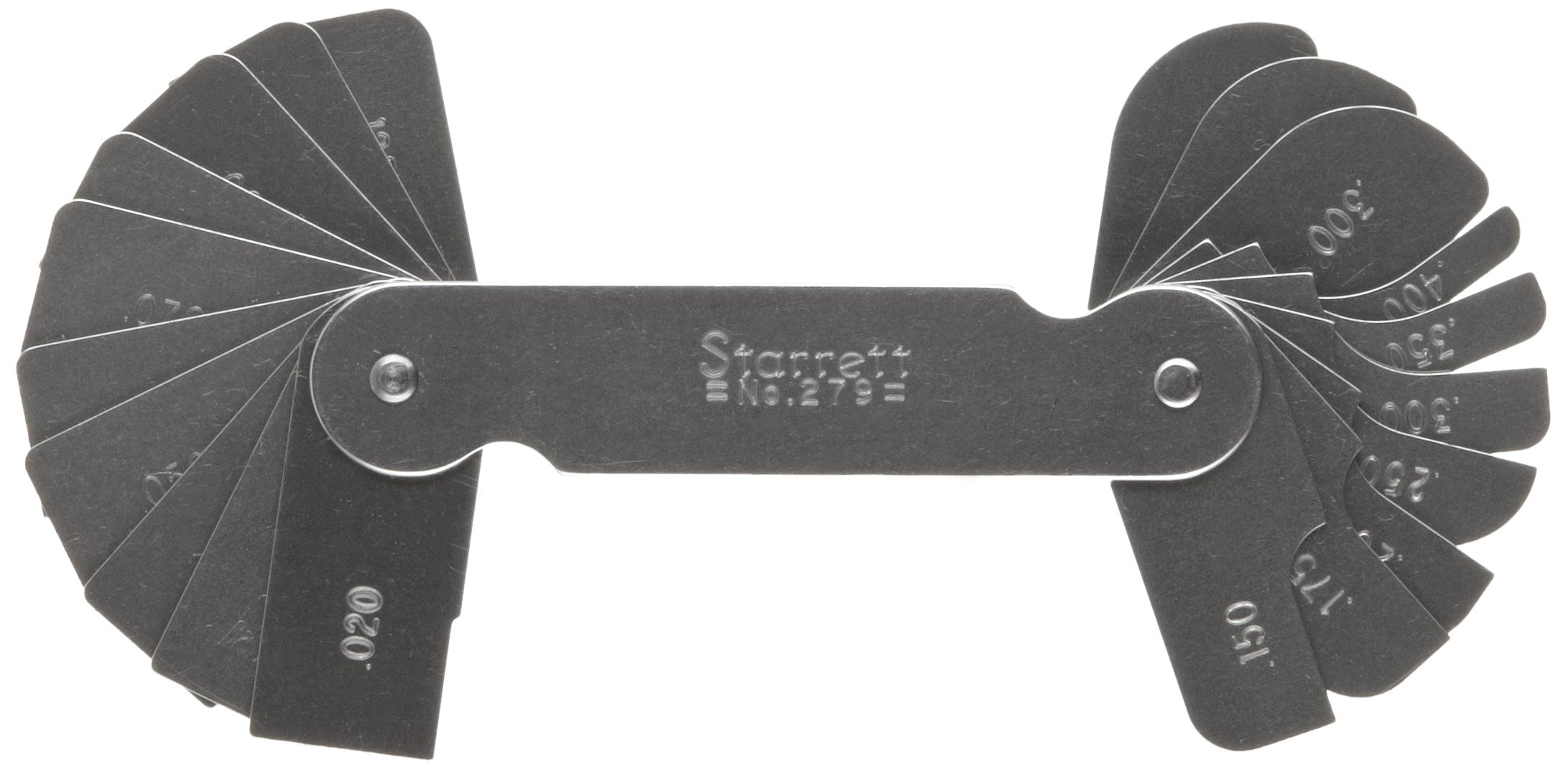 4-teiliges Radienlehre Set - Messwerkzeug Für Bogenradien R1-80mm