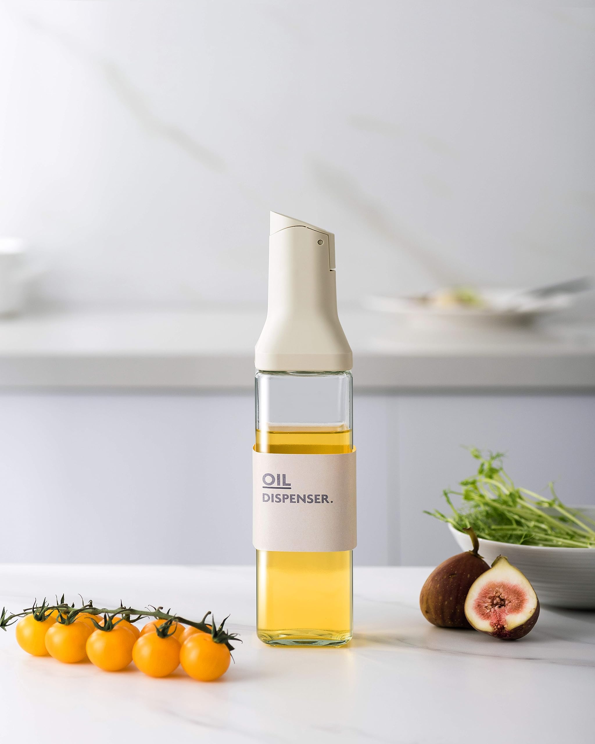 SEARABBIT 500ml Glass Oil Dispenser: Automatic Pouring for Cooking in Kitchen - Ideal for Oils, Olive Oil, Vinegar, Soy Sauce, and More (Off white, 1-Pack) (B0CDKTVTM8) Amazon Price History, Amazon Price Tracker