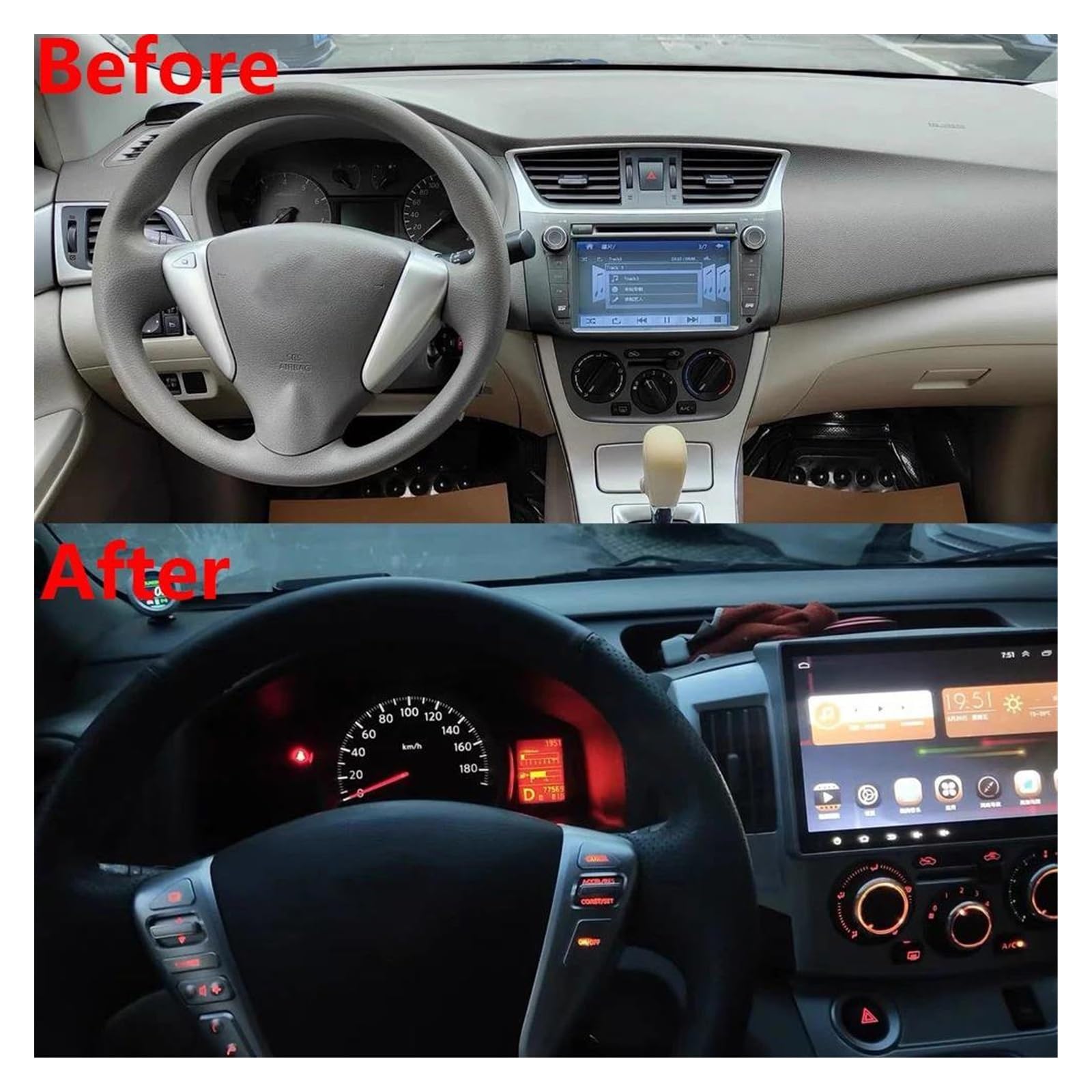 Volante Multifunzione Tasto Per Nissan Per Tiida 2011-2015 Per Versa 2014-2015 25550-3DA6A Interruttore Controllo Della Velocità Pulsanti Al Volante | Piano black