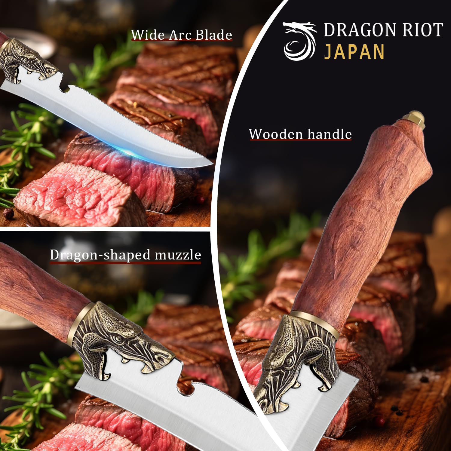 DRAGON RIOT Boning Knife - High Carbon Steel -4