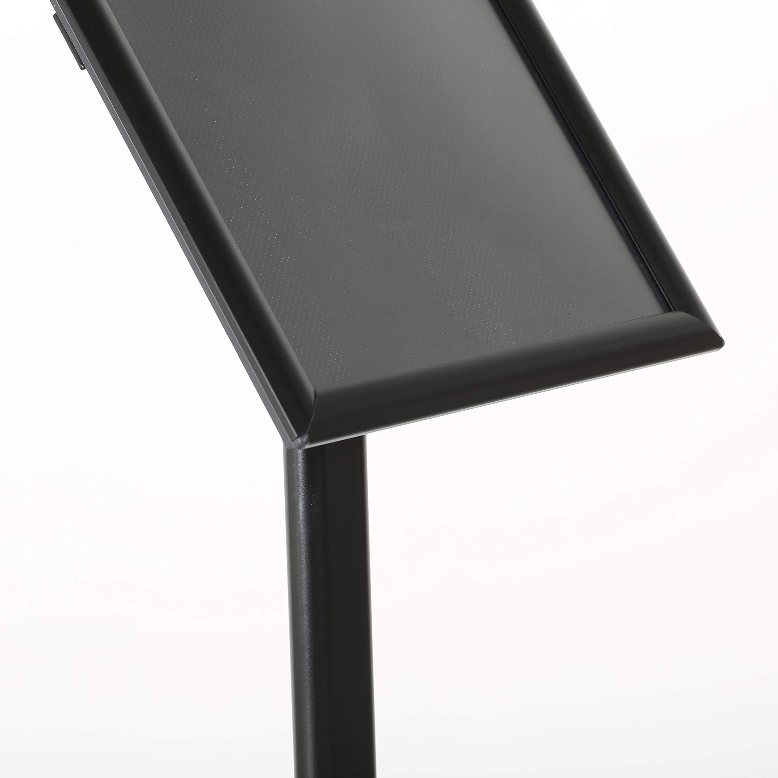 Espositore Informativo per Formati A3 | Elegante Supporto Pubblicitario Nero | Espositore A3 Verticale/Orizzontale | Totem Pubblicitario da Terra per Cartelli e Menu