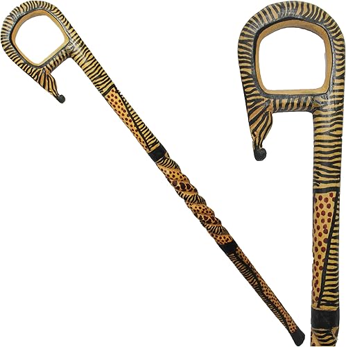 Miniatura 5 de Bastón decorativo de madera africana (hecho a mano en Kenia)