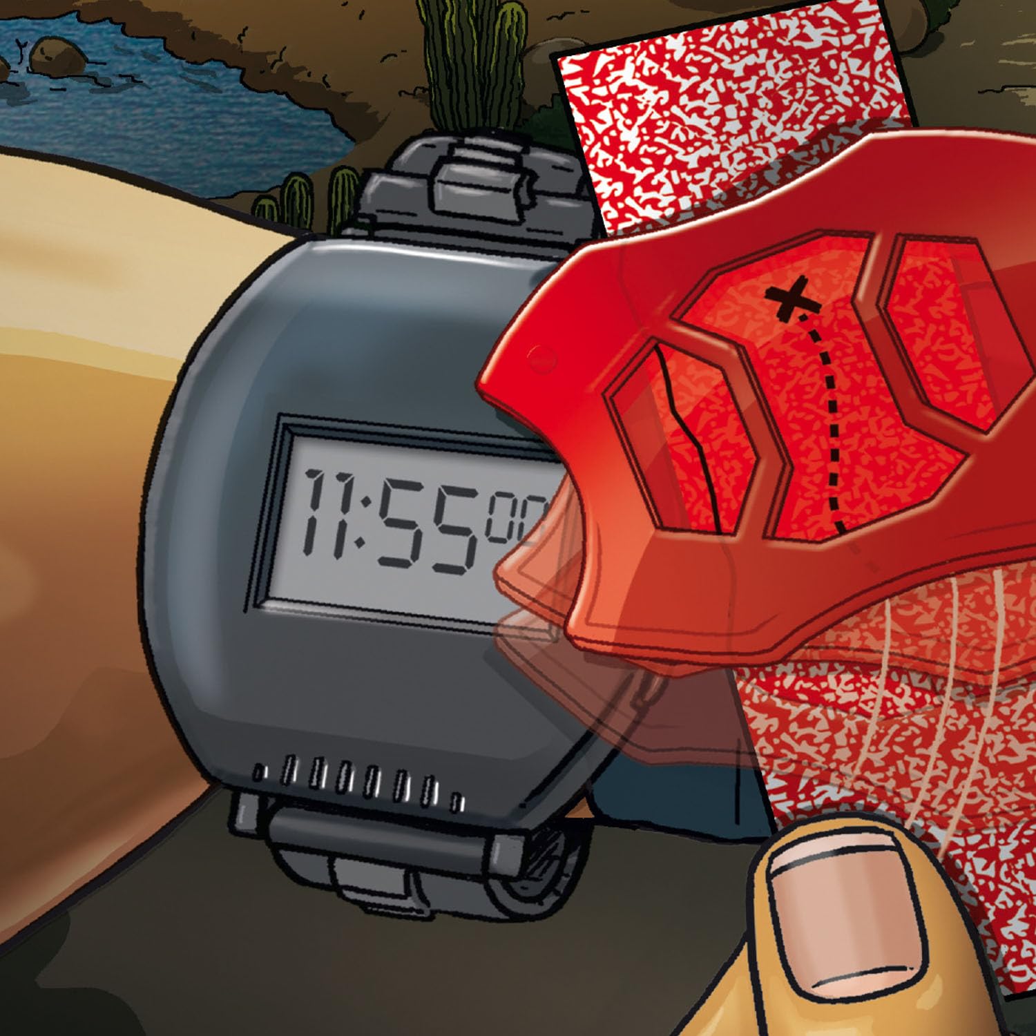 Kosmos Die DREI 632298 - Orologio da Detective per Bambini a Partire da 8 a 12 Anni
