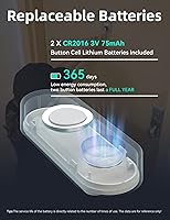 Vista 4 de AIDA - Timbre inalámbrico iluminado, timbre de puerta impermeable para el hogar de 1,000 pies de alcance, 5 niveles de volumen con 58 timbres