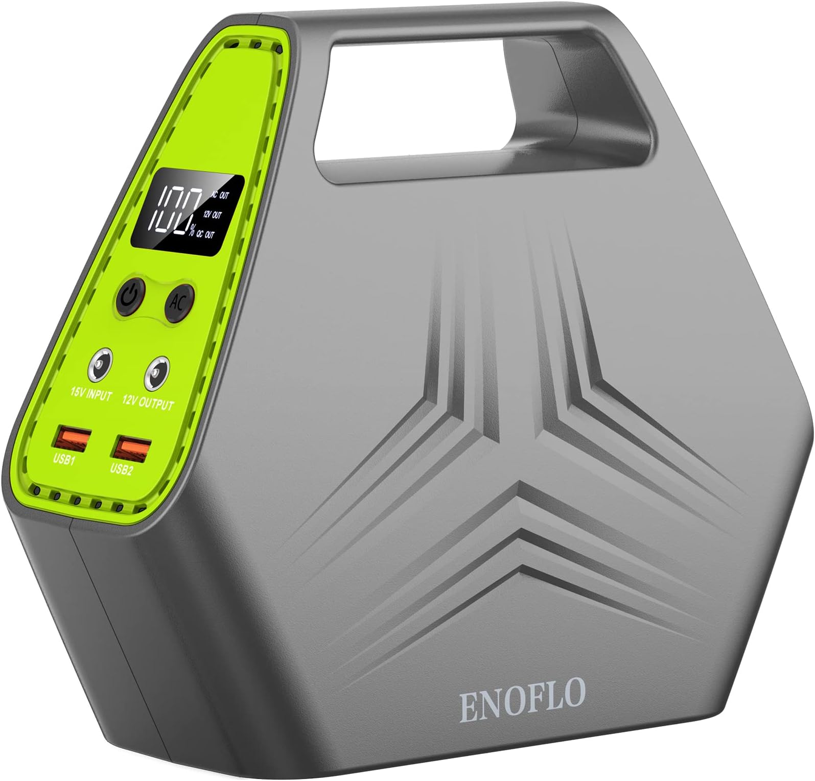 Portable Power Bank with AC Outlet, Portable Laptop Charger with 110V/100W AC Outlet, QC 3.0 USB Port, 97Wh Battery for Camping, Home, Travel, Indoor and Outdoor Use (Solar Panel Not Included)