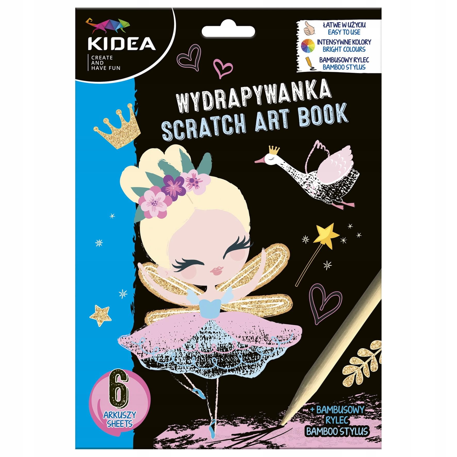 KIDEA Scratching Paper Fairy Derform Scratch Card 6ARK + FIX