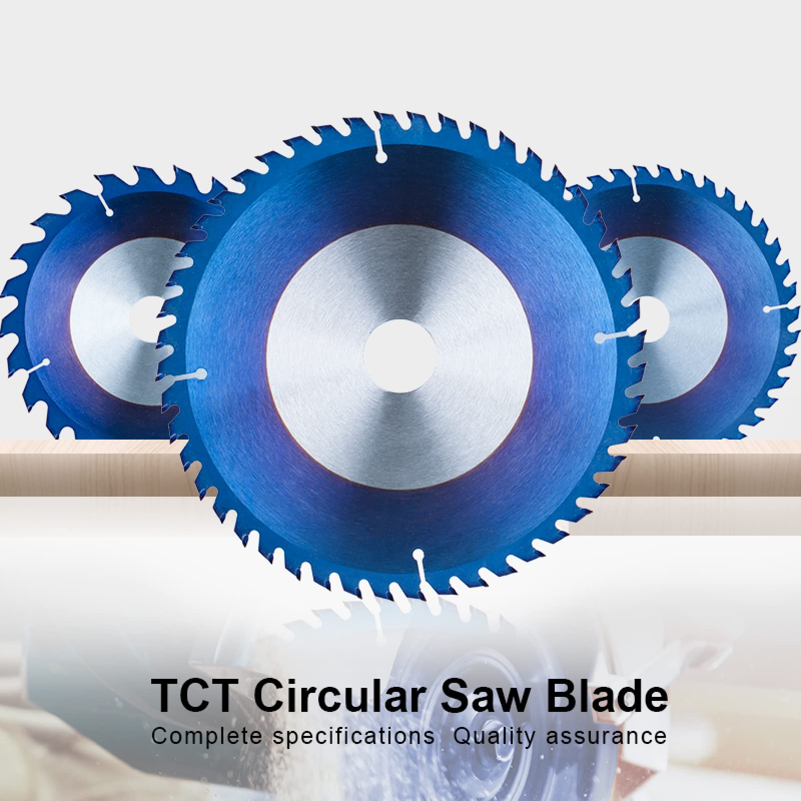Nano Blue Coating Kreissägeblatt 184 mm 190 mm 205 mm TCT-Sägeblatt 20T 24T 40T 48T Hartmetallbestückte Holztrennscheibe,190x30mm 24T