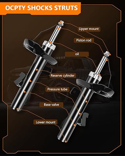 Miniatura 7 de Amortiguadores delanteros (2 unidades), amortiguador OCPTY para Mazda para 3 | 2006 2007 2008 2009 2010 2011 para Mazda para 3 | 2006 2007 2008 2009