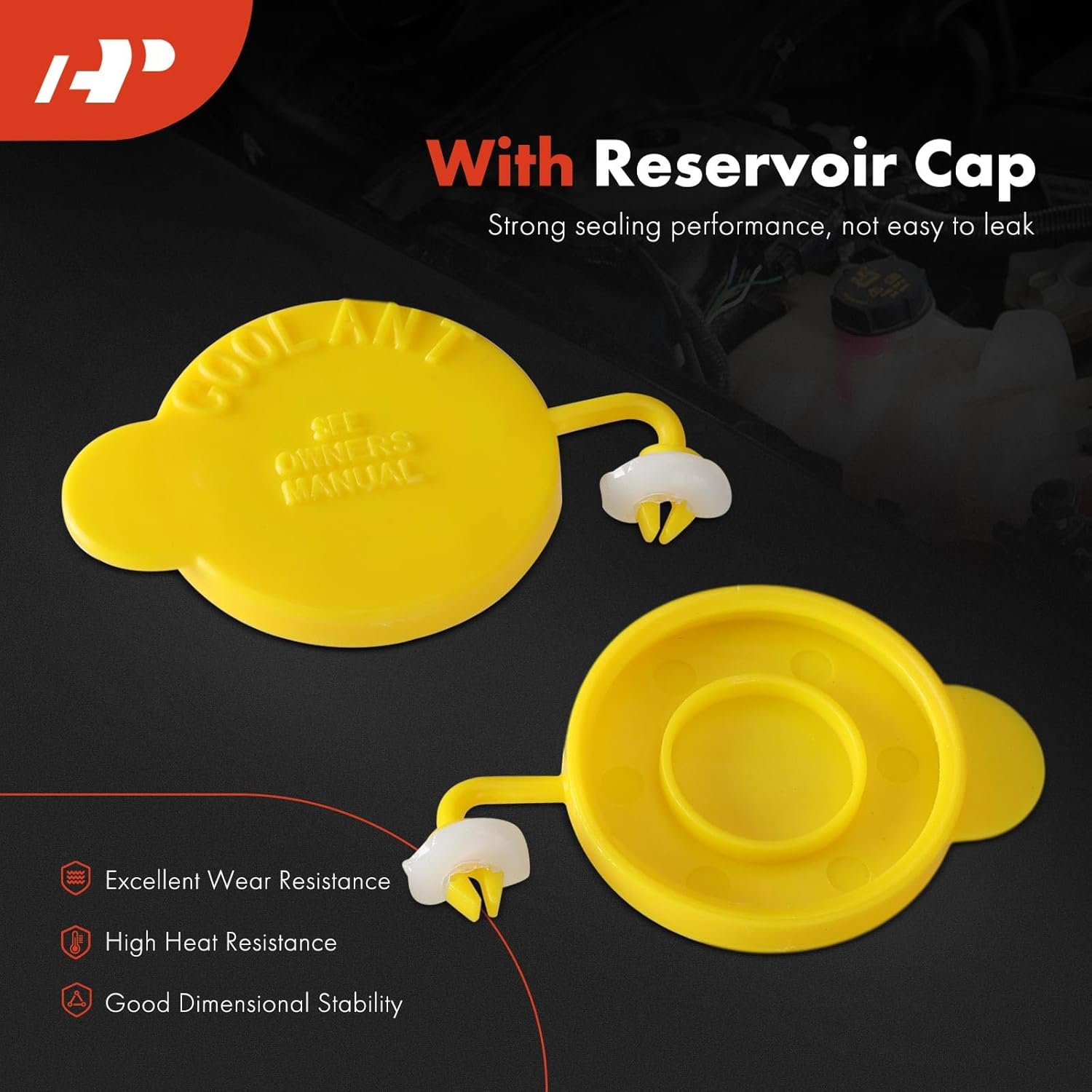 A-Premium Engine Coolant Overflow Recovery Reservoir Tank [with Cap] Compatible with Subaru Outback 2000-2004, Legacy 2000-2004, Baja 2003-2006, 2.5L, Naturally Aspirated Only - Front