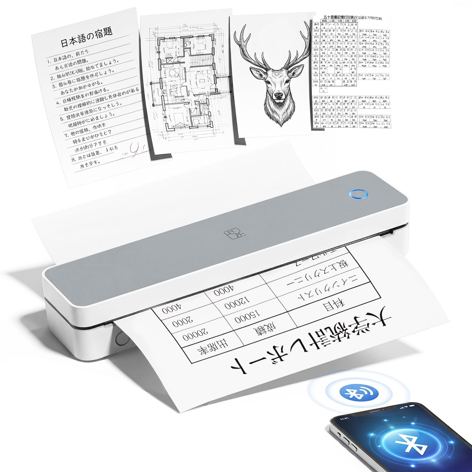 Amazon.co.jp: [ahomeone]プリンター 小型 スマホプリンター モバイル