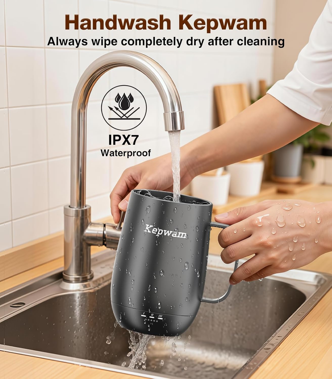 Kepwam Heated Coffee Mug T2-Plus, 20oz Leading Large Capacity Self Heating Coffee Mug, Up to 8 Hrs Battery & Hot Up to 149℉, Smart Coffee Mug for Women, Men - Image 8