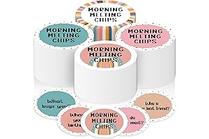 100Pcs Morning Meeting Chips Classroom Questions Ideas Cards