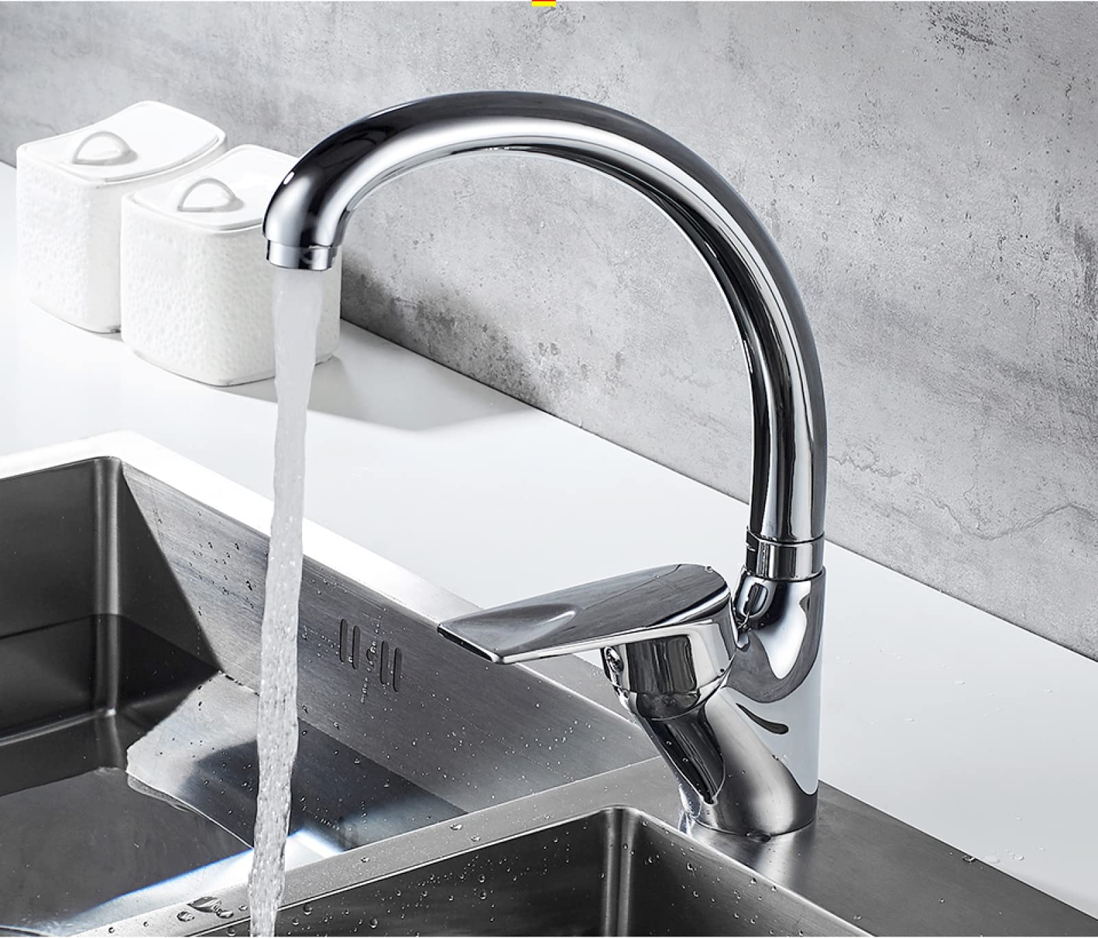 Rubinetti da Cucina Rubinetto da Cucina Nero Miscelatore monocomando Kicthen Lavello Acqua Calda Fredda Miscelatore da Piano Grifos De Cocina