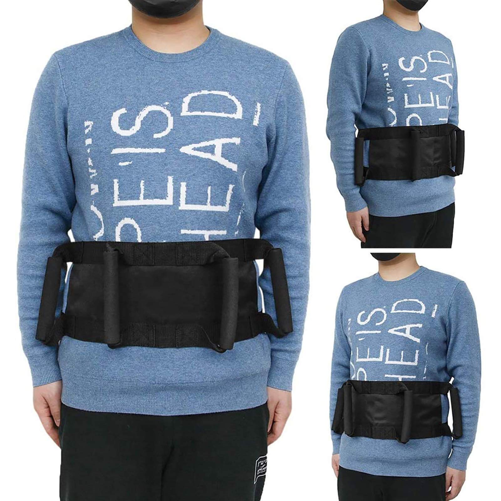 Ceinture de sécurité Moto réglable pour Passager arrière | Avec bandes et poignée de sécurité, confortable et sécurisante pour trajet