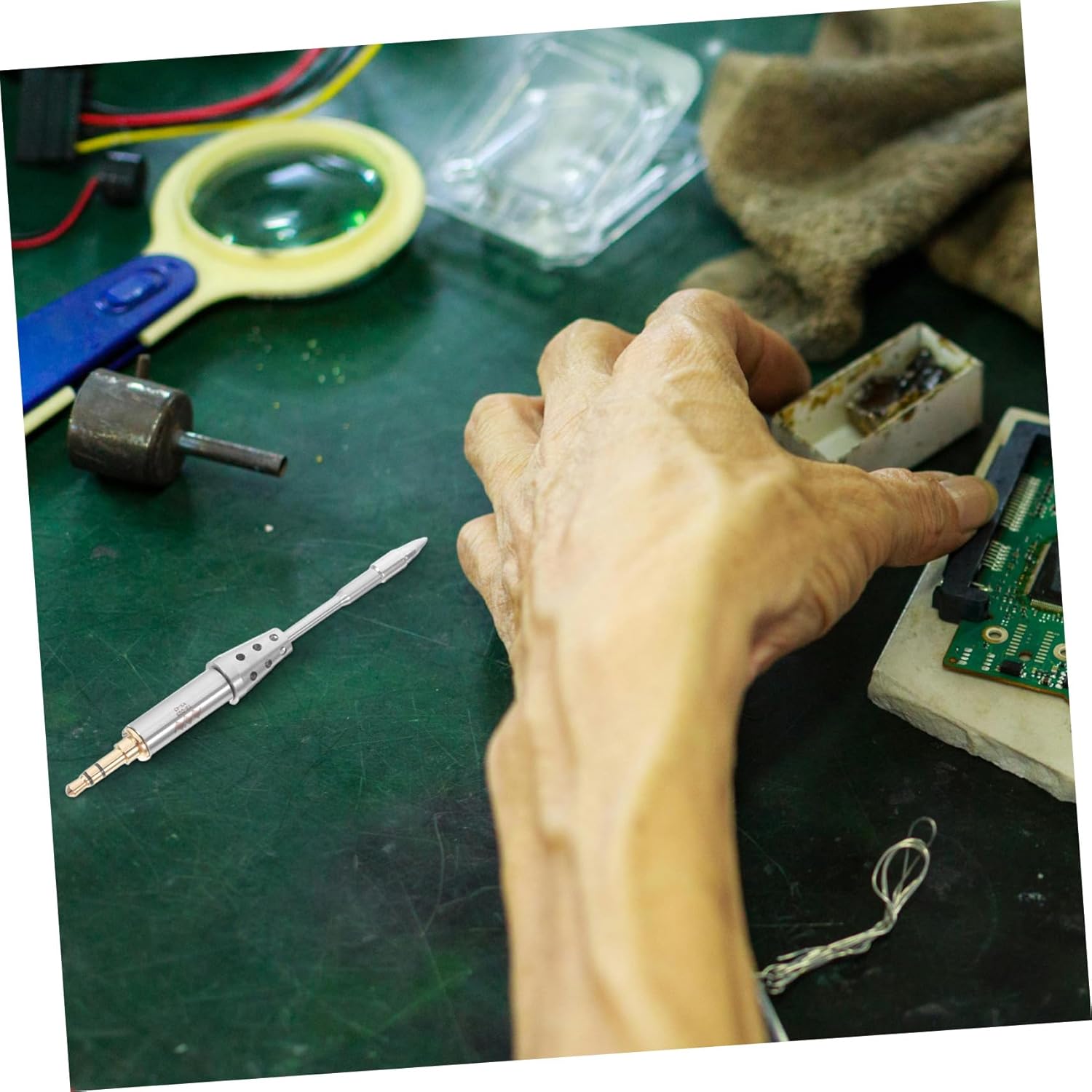 Mikikit Soldering Iron Replacement Tips for Tsp Metal Pinecil Tips for Cordless Soldering Stations Easy Installation Stable Performance Welding Accessories