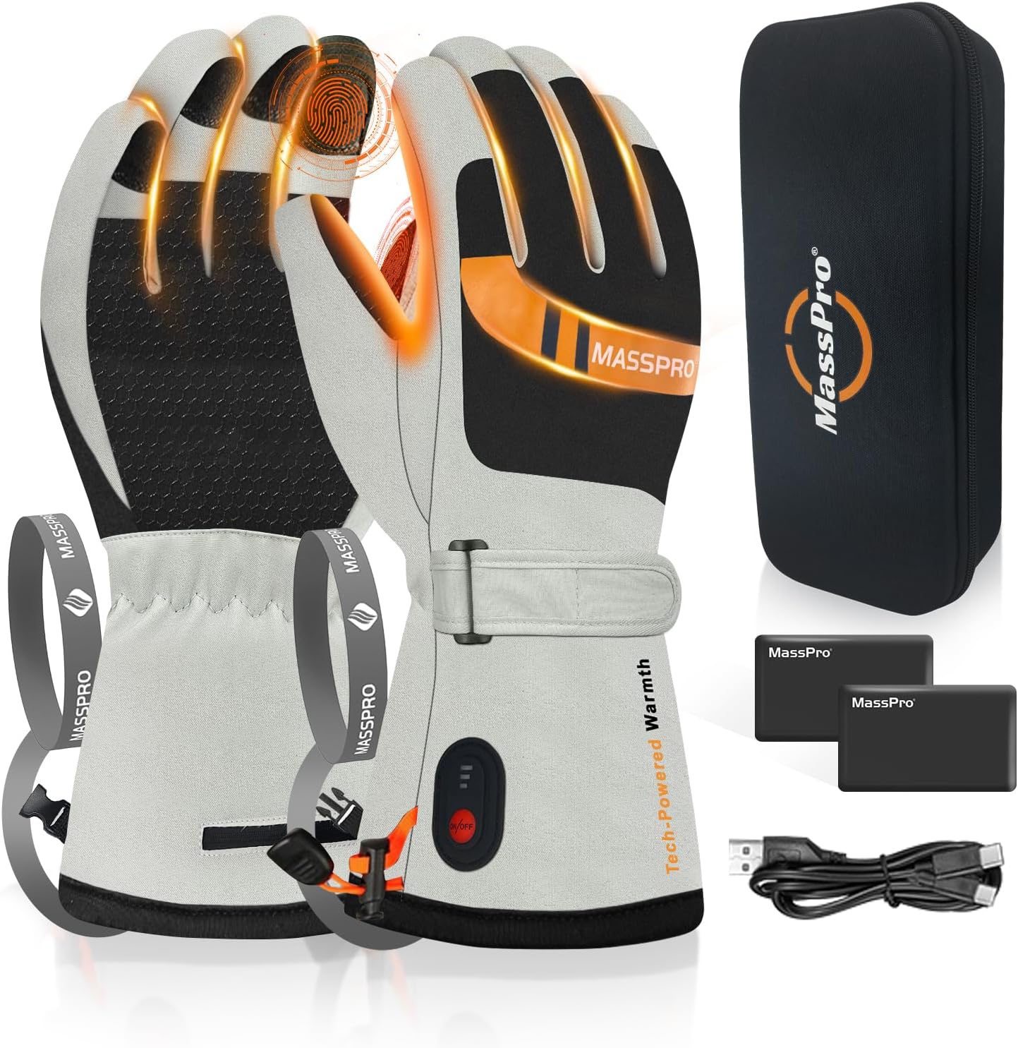 Heated Gloves for Men Women 3 Heat Levels&Electric