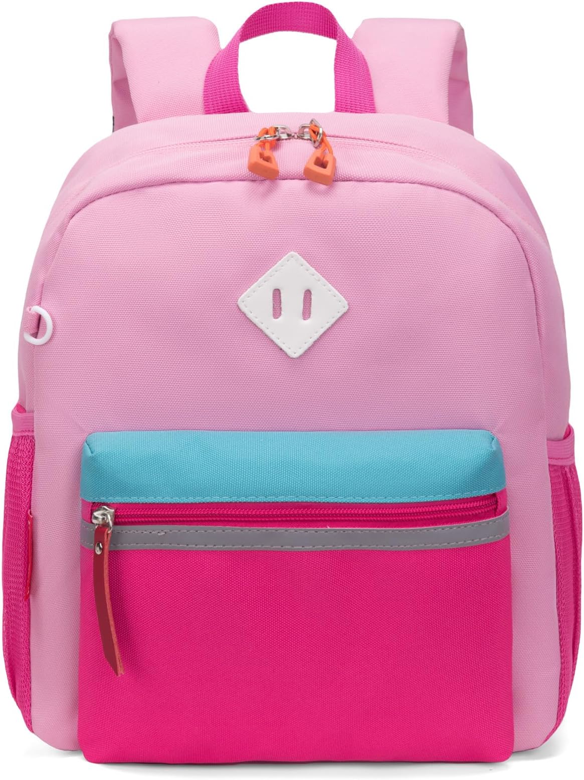 Little Kids Backpack for Boys or Girls, Toddler School Bag Fits 3 to 6 years old, Pink Rose, 12 Inch