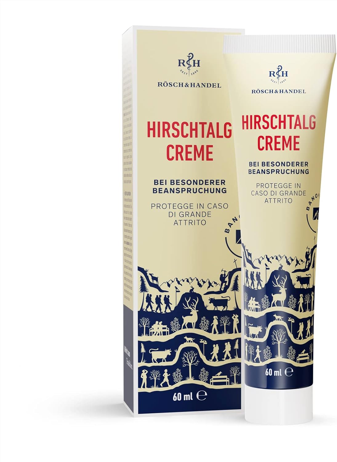 Deer talcum cream 60 ml | Traditional hand and foot cream | to prevent blistering and calluses during intensive use