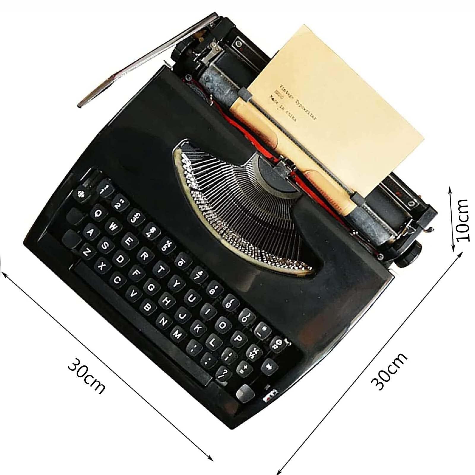 Máquina de Escribir Vintage de Metal, máquinas de Escribir Antiguas, máquina de Escribir mecánica portátil Antigua, Siente el Encanto de los Viejos Tiempos