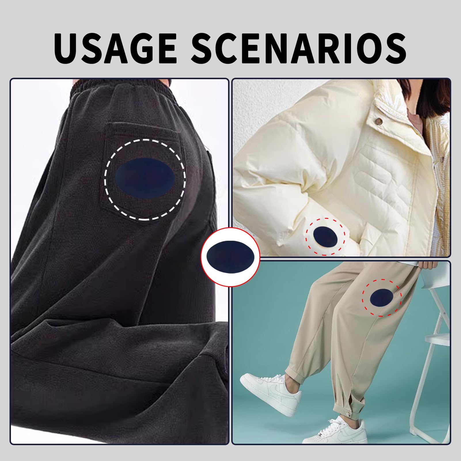 8 Toppe Termoadesive Per Gomiti E Ginocchia - Scamosciate, Ovali, Per Maglioni E Pantaloni - Foto 3