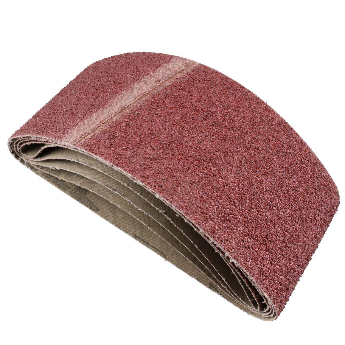 457 mm x 75 mm 40 grano grueso lijadora amoladora bandas de lijado discos abrasivos 50pk