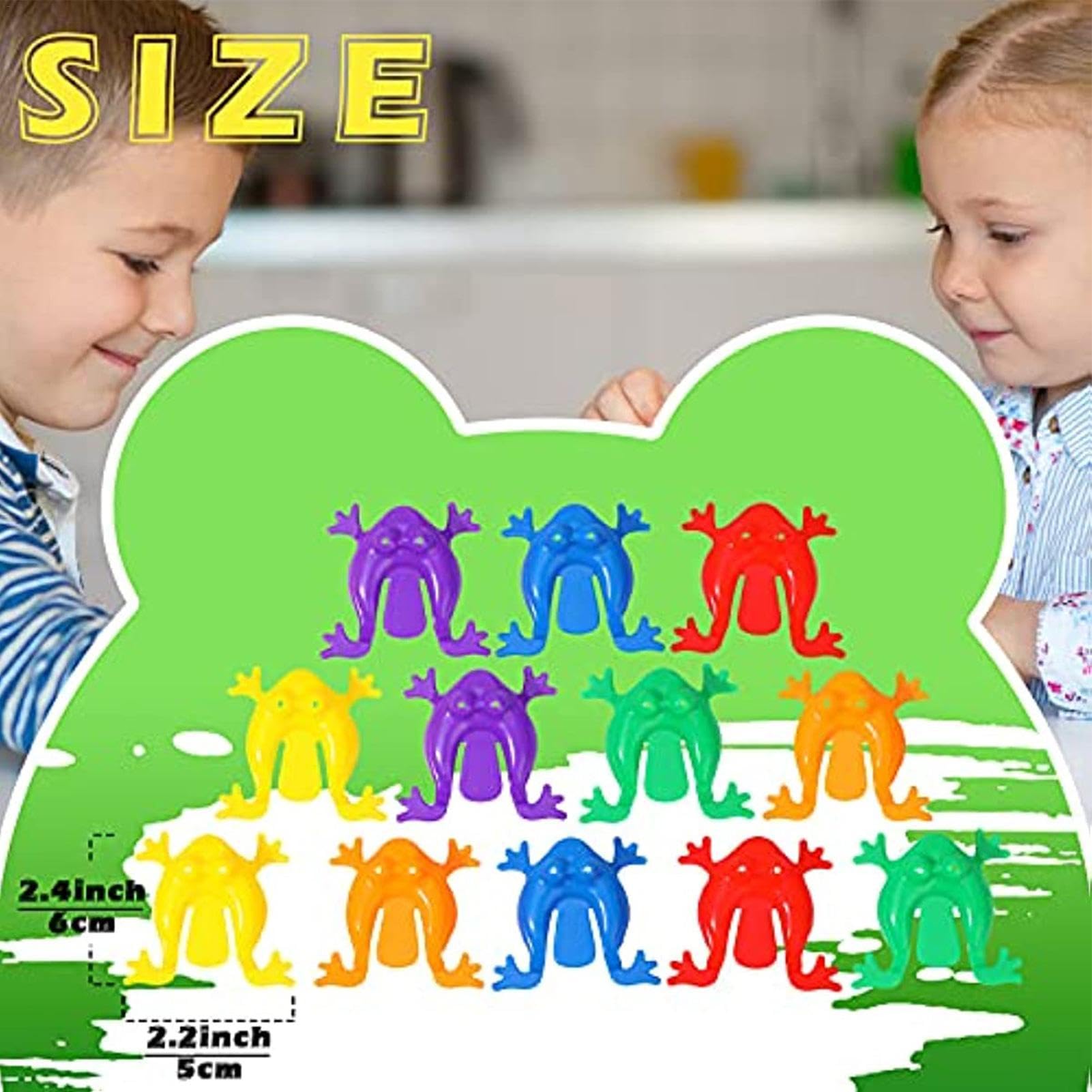 Giocattolo Rane Che Saltano - Rana A Molla Carica Manuale Per Bambini, Compleanni, Festività