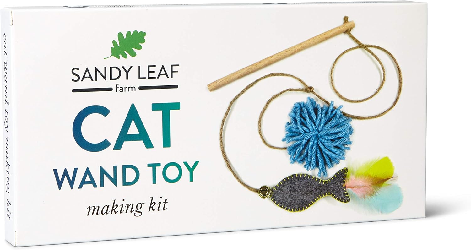 Sandy Leaf Farm Cat Wand Toy Making Kit Make the perfect wand toy for