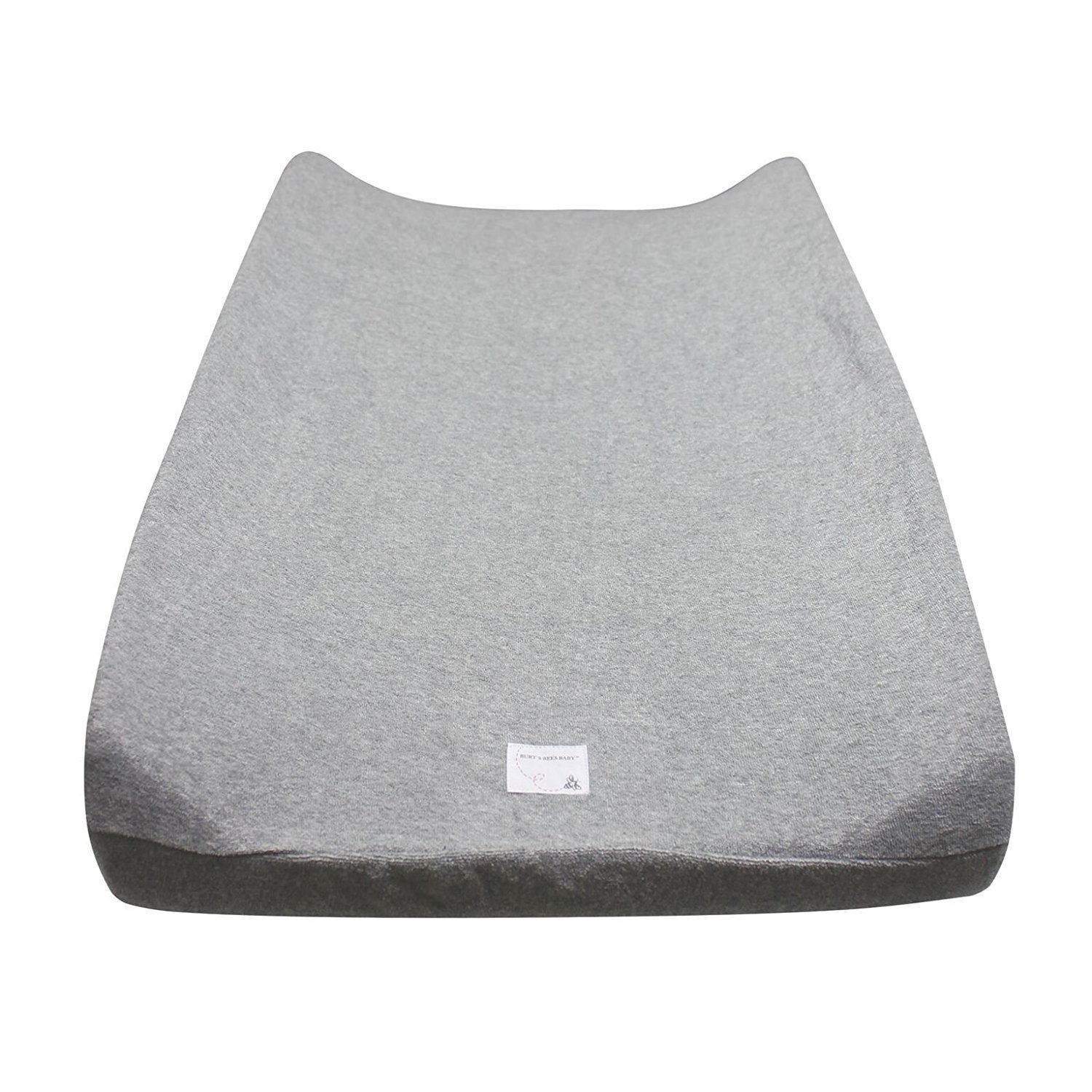 Burt's Bees Baby Organic Knit Terry Changing Pad Cover, Heather Grey