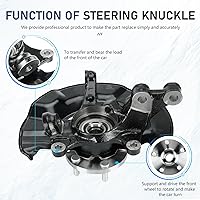 Vista 2 de TadaMark Conjunto de Cubierta de Rodamiento de Rueda y Escuadra de Dirección Delantera Izquierda Compatible con Toyota Corolla 1.8L 2.4L 2009-2013