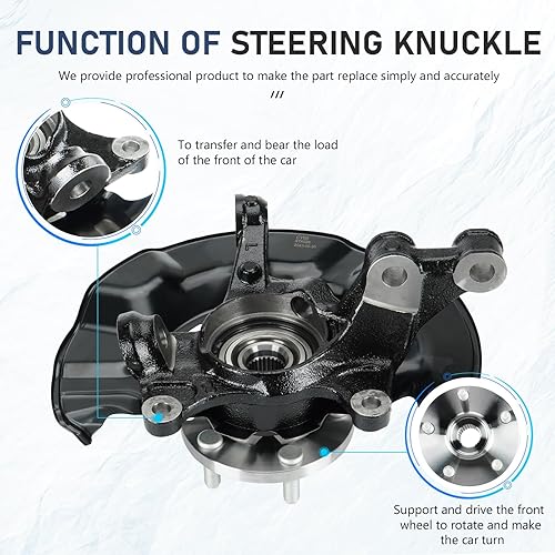 Miniatura 2 de Par de rodamientos de cubo de rueda de dirección delantero izquierdo del lado del pasajero para Toyota Corolla 2009-2013 Toyota 2009-2013 para